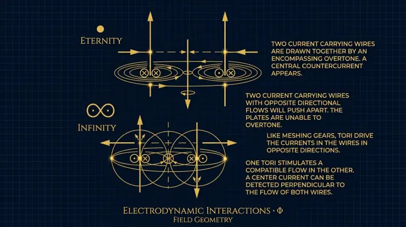 Eternity Field Geometry — Electrodynamic Interactions