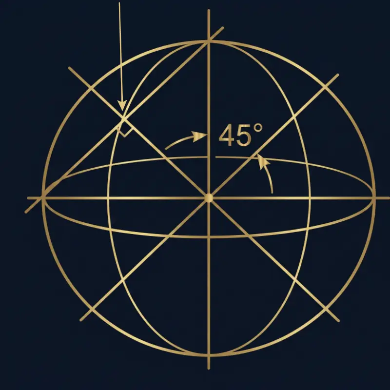 45° Equilibrium Axis — Primary and Secondary axes establishing the Point Fulcrum