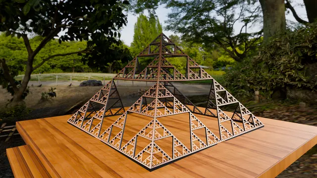 Pyramid in the garden