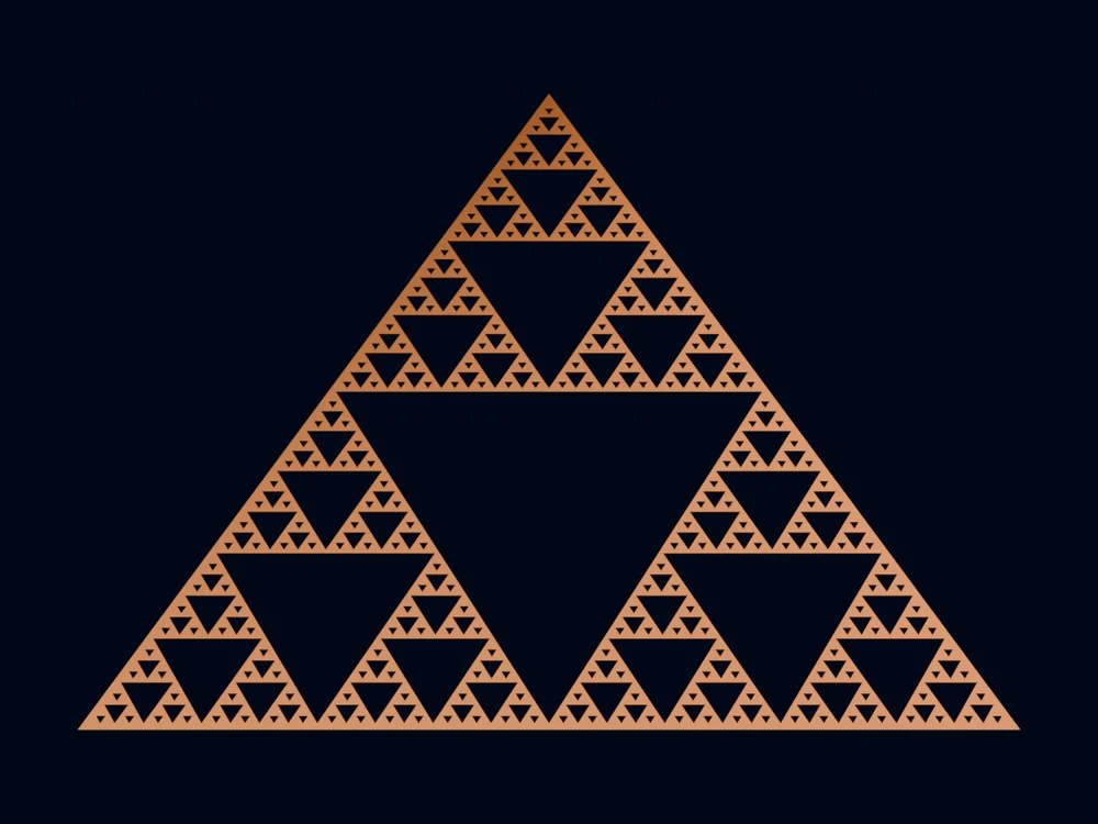 Copper Sierpinski panel
