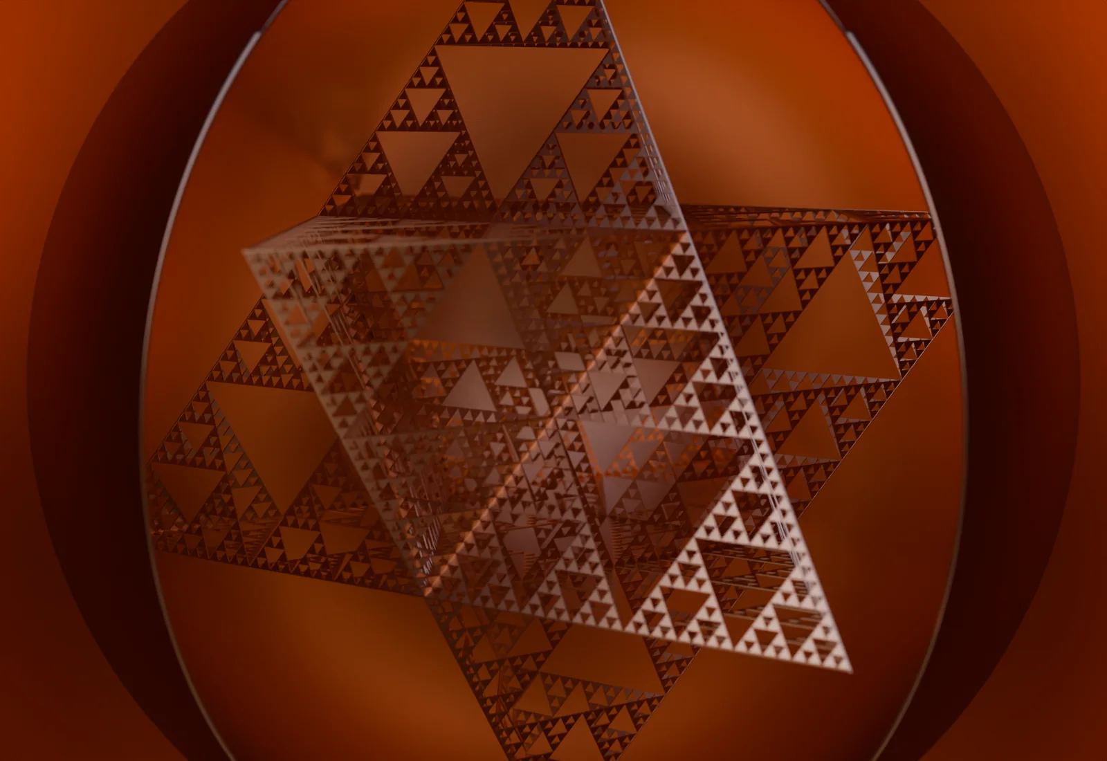 The fractal Sierpinski Merkaba at the heart of the Space-Time Antenna